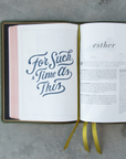 PRE-ORDER | She Reads Truth Bible, Holman Handcrafted Collection, Olive Premium Calfskin