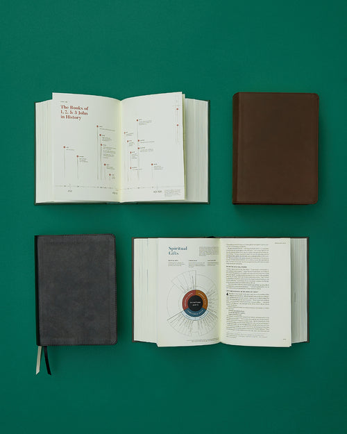 He Reads Truth Bible, Black LeatherTouch Indexed