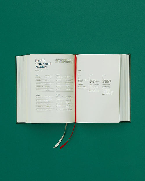 He Reads Truth Bible, Black LeatherTouch