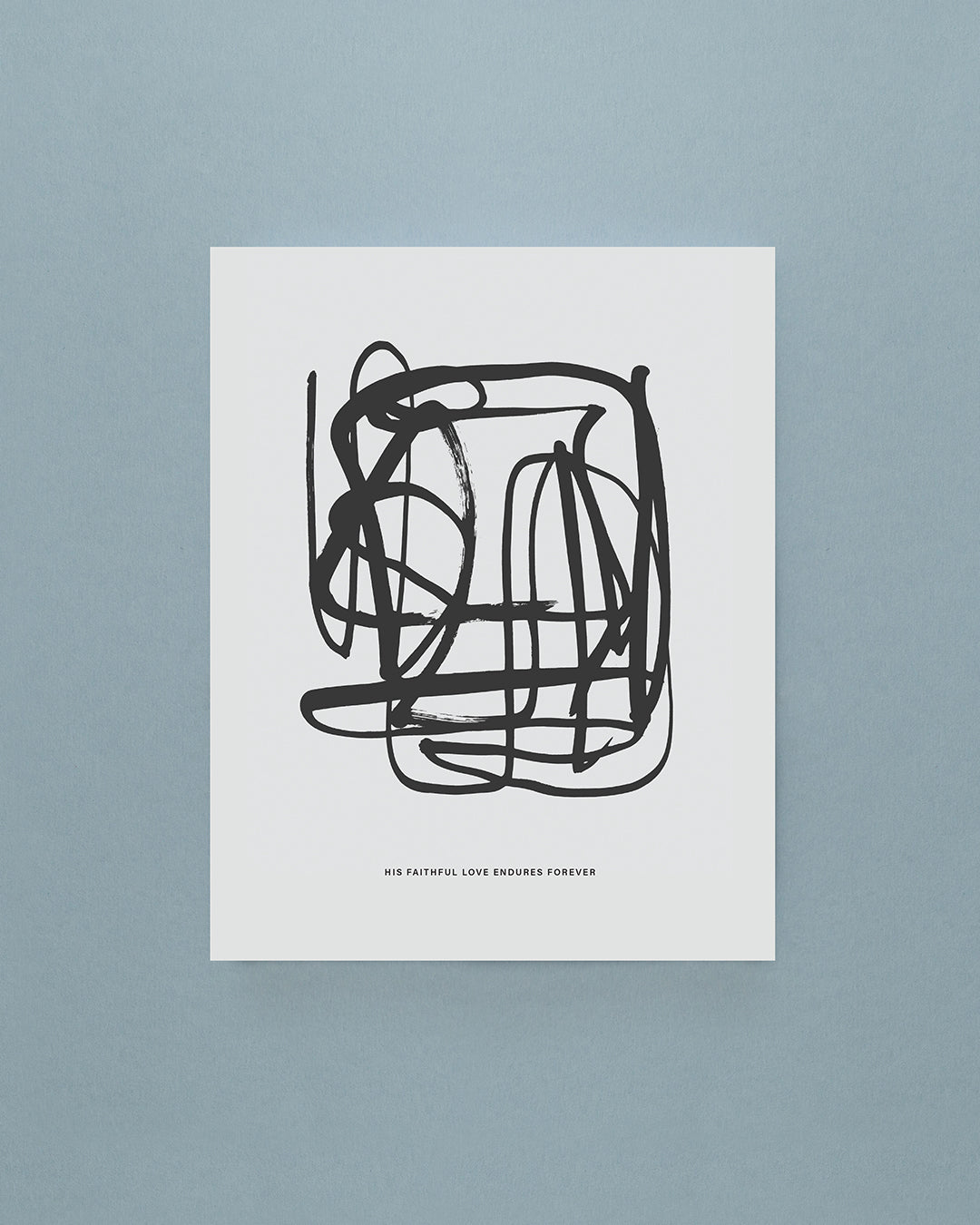 Psalm 136:1 Art Print