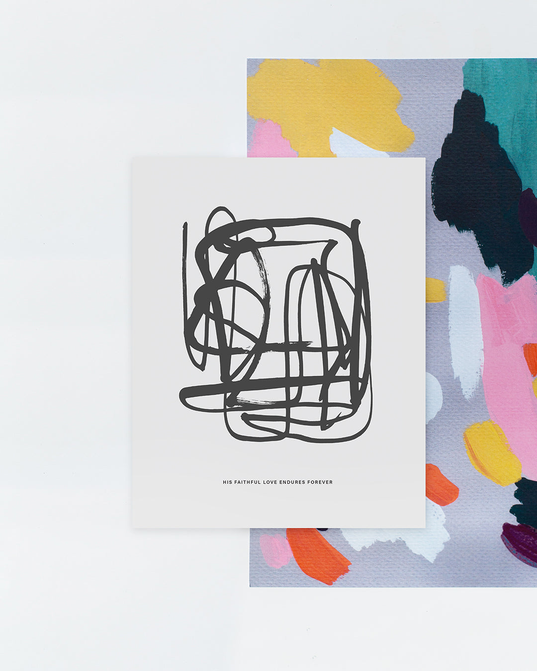 Psalm 136:1 Art Print