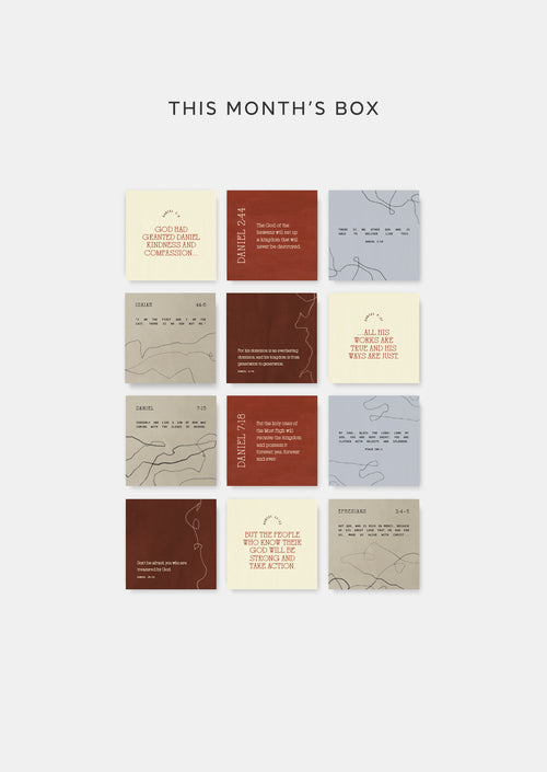 Monthly Scripture Card Set Subscription