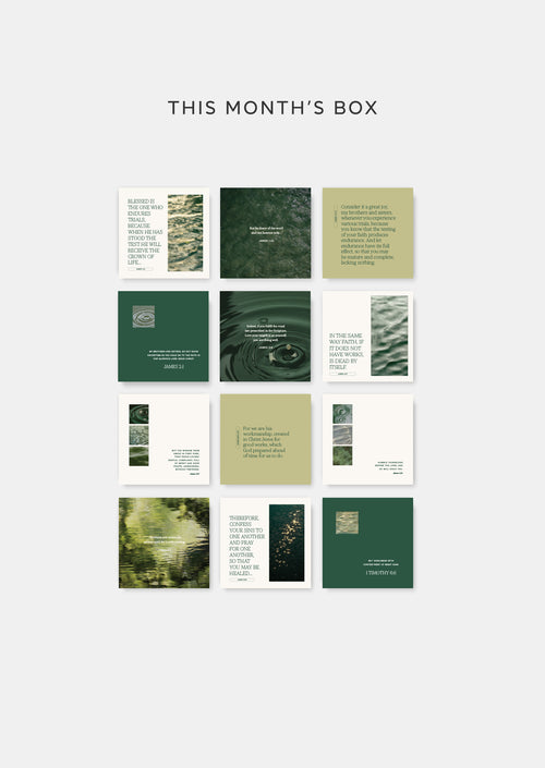 Monthly Scripture Card Set Subscription