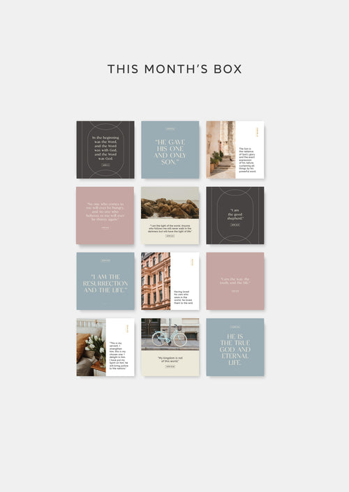 Monthly Scripture Card Set Subscription