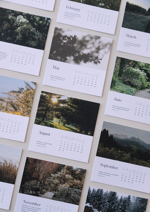 2026 Scripture Calendar Card Set Gift