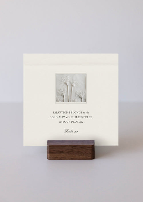 Wooden Card Stand