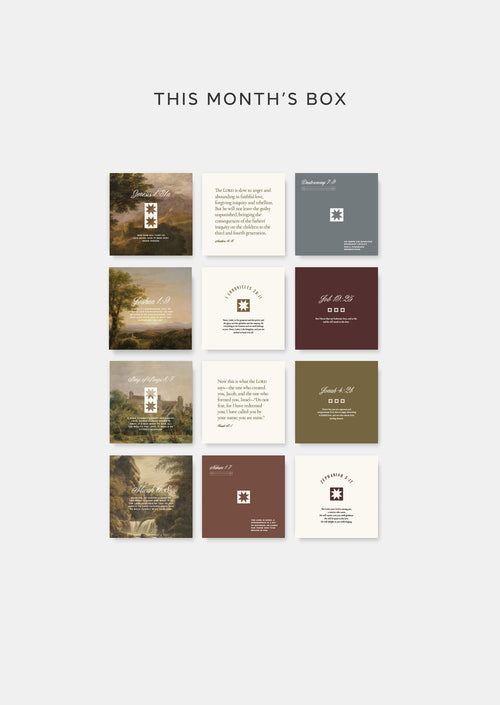 Monthly Scripture Card Set Subscription