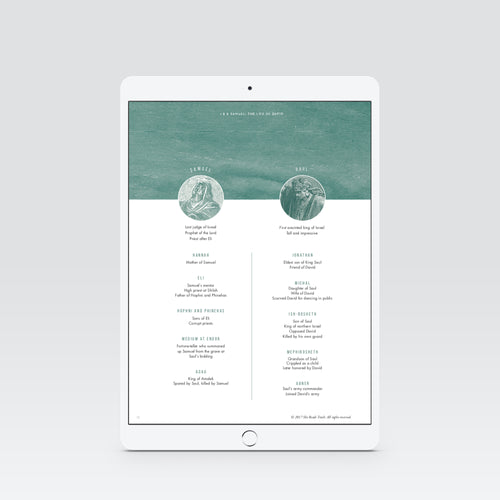 1 & 2 Samuel: The Life of David Women's Reading Guide (DIGITAL)
